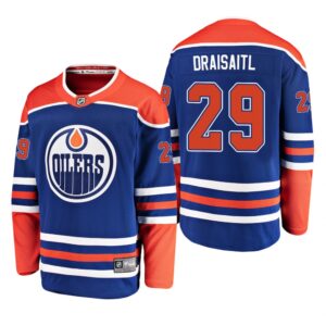 Men’s Edmonton Oilers Leon Draisaitl #29 2019 Alternate Reasonable Breakaway Jersey – Royal