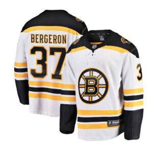 Patrice Bergeron – Boston Bruins Reebok NHL Away Jersey – White
