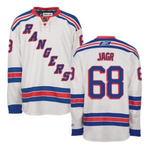 Jaromir Jagr New York Rangers Reebok Premier White Away Jersey