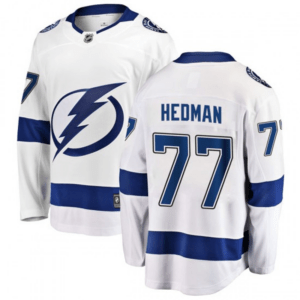 VICTOR HEDMAN PLAYER KITZ HOCKEY TAMPA BAY LIGHTNING ADIDAS AUTHENTIC HOME STITCHED NHL JERSEY