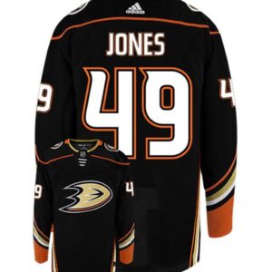 MAX JONES ANAHEIM DUCKS ADIDAS AUTHENTIC HOME NHL HOCKEY JERSEY