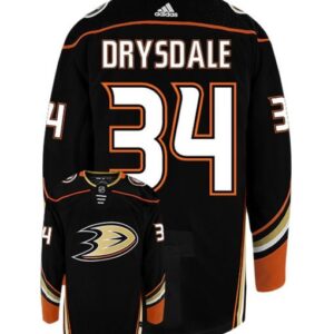 JAMIE DRYSDALE ANAHEIM DUCKS ADIDAS AUTHENTIC HOME NHL HOCKEY JERSEY