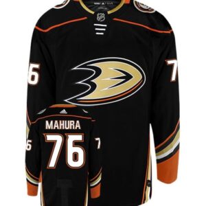 JOSH MAHURA ANAHEIM DUCKS ADIDAS AUTHENTIC HOME NHL JERSEY