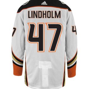 HAMPUS LINDHOLM ANAHEIM DUCKS ADIDAS AUTHENTIC AWAY NHL HOCKEY JERSEY