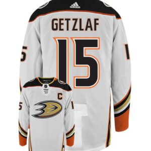 RYAN GETZLAF ANAHEIM DUCKS ADIDAS AUTHENTIC AWAY NHL HOCKEY JERSEY