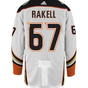 RICKARD RAKELL ANAHEIM DUCKS ADIDAS AUTHENTIC AWAY NHL HOCKEY JERSEY