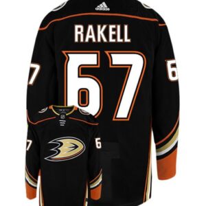 RICKARD RAKELL ANAHEIM DUCKS ADIDAS AUTHENTIC HOME NHL HOCKEY JERSEY