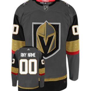 GOLDEN KNIGHTS LAS VEGAS ADIDAS AUTHENTIC HOME NHL HOCKEY JERSEY