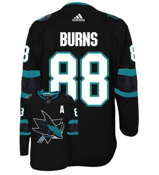 Men's adidas Brent Burns Black San Jose Sharks Alternate Authentic