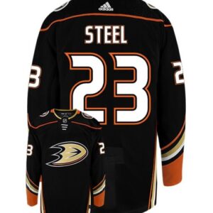 SAM STEEL ANAHEIM DUCKS ADIDAS AUTHENTIC HOME NHL HOCKEY JERSEY