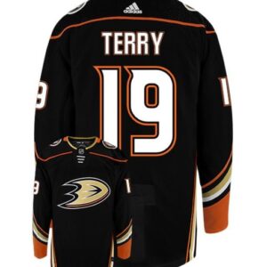 TROY TERRY ANAHEIM DUCKS ADIDAS AUTHENTIC HOME NHL HOCKEY JERSEY