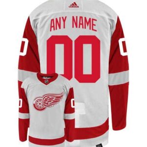 DETROIT RED WINGS ADIDAS PRIMEGREEN AUTHENTIC AWAY NHL HOCKEY JERSEY